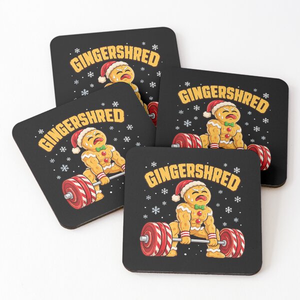 Item preview, Gingershred Funny Gingerbread Man Christmas Workout designed and sold by VioletNance.