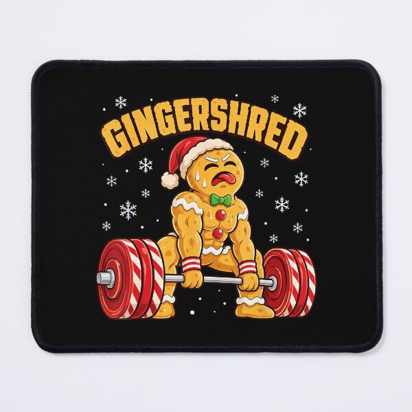 Item preview, Gingershred Funny Gingerbread Man Christmas Workout designed and sold by VioletNance.