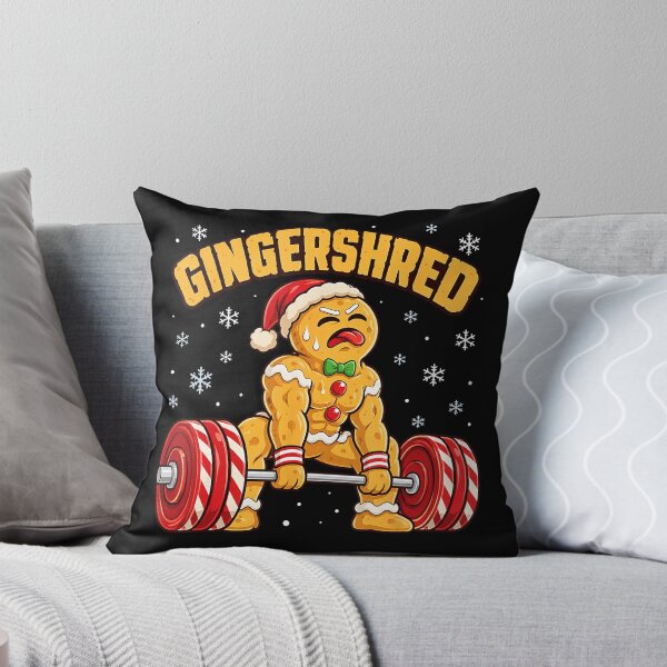 Item preview, Gingershred Funny Gingerbread Man Christmas Workout designed and sold by VioletNance.