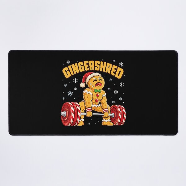 Item preview, Gingershred Funny Gingerbread Man Christmas Workout designed and sold by VioletNance.