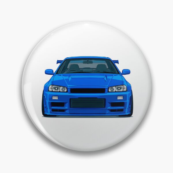 Item preview, Blue skyline R34 Gtr designed and sold by Arslyarts.