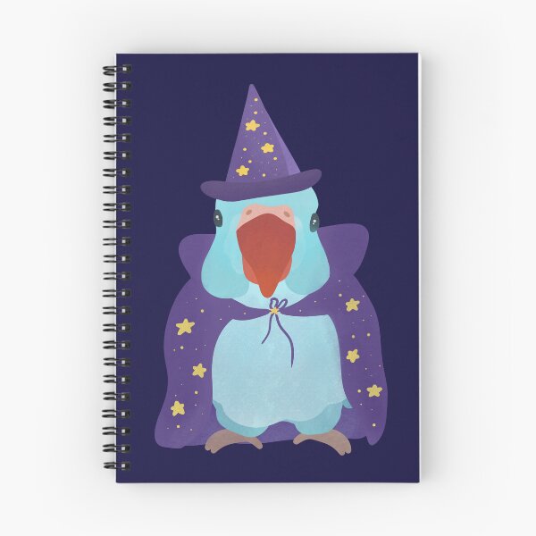 Item preview, Halloween Blue Indian Ringneck Illustration  designed and sold by FandomizedRose.