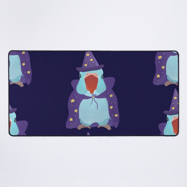 Item preview, Halloween Blue Indian Ringneck Illustration designed and sold by FandomizedRose.