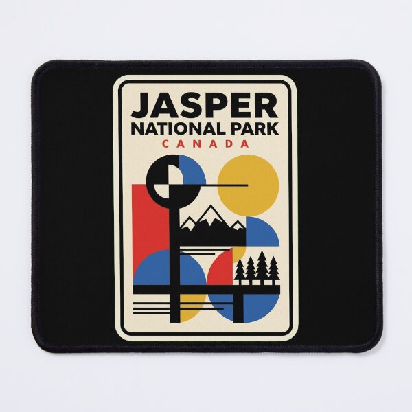 Item preview, Retro Jasper National Park Bauhaus Geometric Skyline designed and sold by k3rstman1.