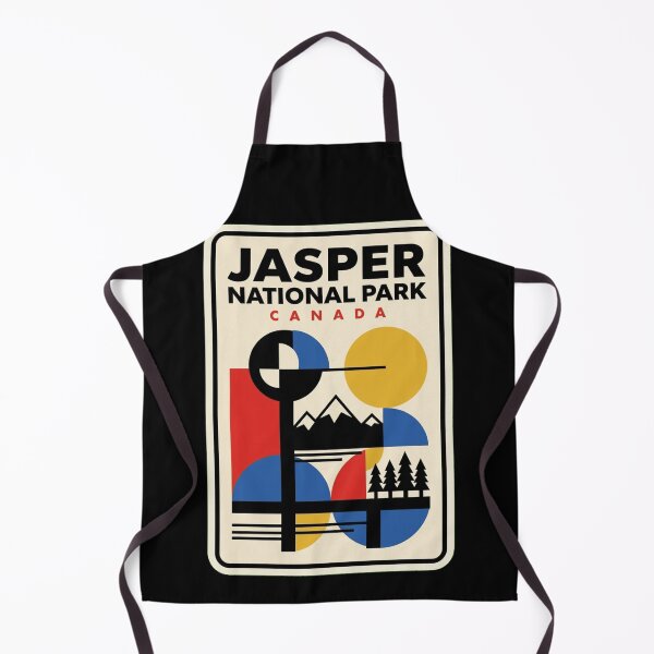 Item preview, Retro Jasper National Park Bauhaus Geometric Skyline designed and sold by k3rstman1.