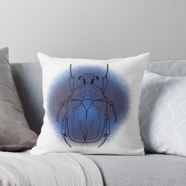 Item preview, Blue Flower Scarab Beetle Line-art (Blue) designed and sold by Burnt_Pikachu.