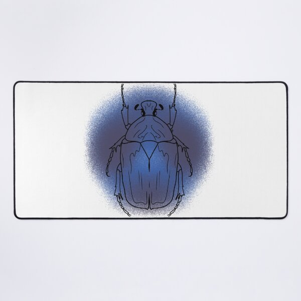 Item preview, Blue Flower Scarab Beetle Line-art (Blue) designed and sold by Burnt_Pikachu.