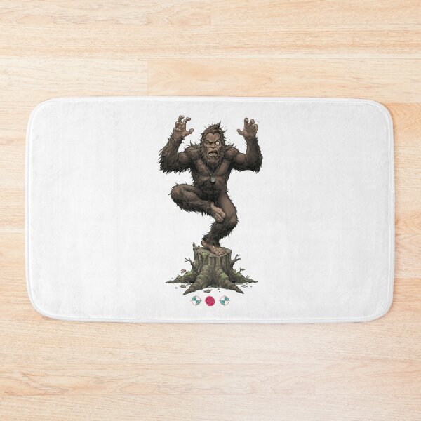 Item preview, Wobbly Bigfoot Tree Pose Yoga Funny Sasquatch Balance Struggle designed and sold by Whimsy Trail Co.