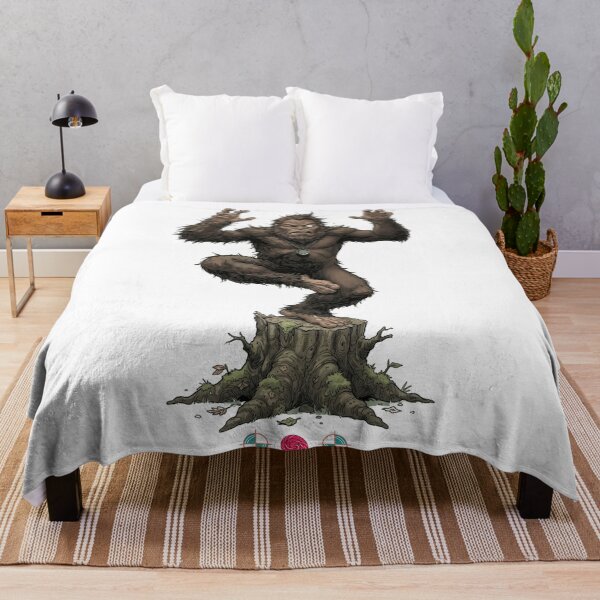 Item preview, Wobbly Bigfoot Tree Pose Yoga Funny Sasquatch Balance Struggle designed and sold by Whimsy Trail Co.