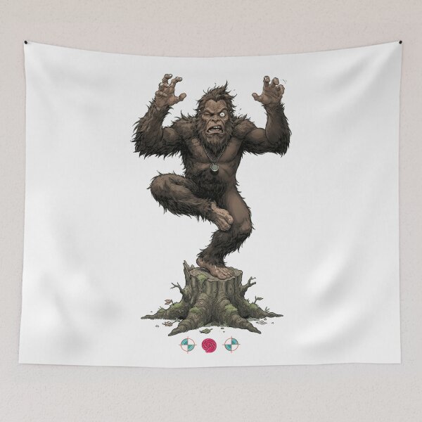 Item preview, Wobbly Bigfoot Tree Pose Yoga Funny Sasquatch Balance Struggle designed and sold by Whimsy Trail Co.