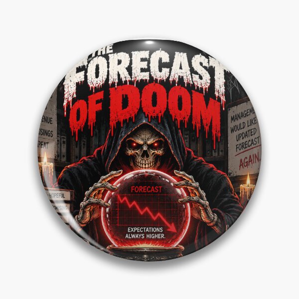 Item preview, The Forecast of Doom – Funny Q4 Sales Forecast Horror designed and sold by KeeganDykes.