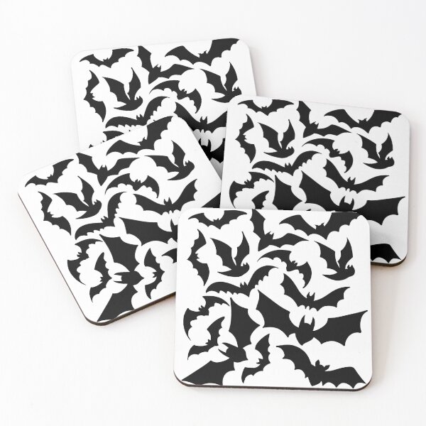 Item preview, Flying Bats Swarm Halloween Sticker Pack Silhouette designed and sold by LYAN-STORE.