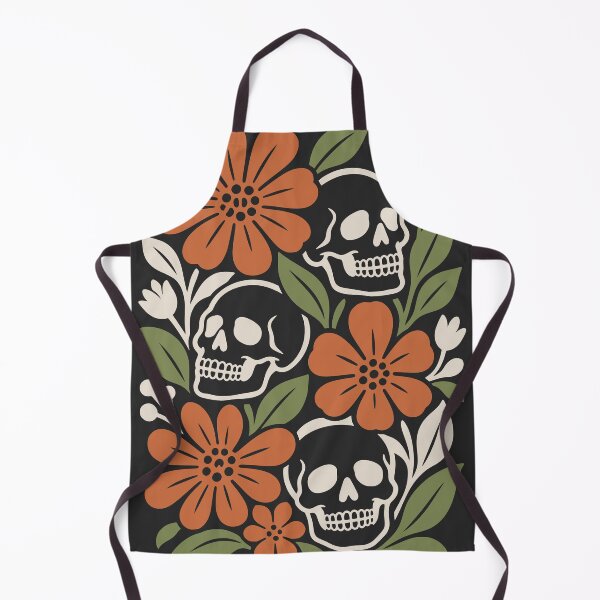 Item preview, Floral Skull Retro Autumn Halloween Aesthetic designed and sold by MavtM.