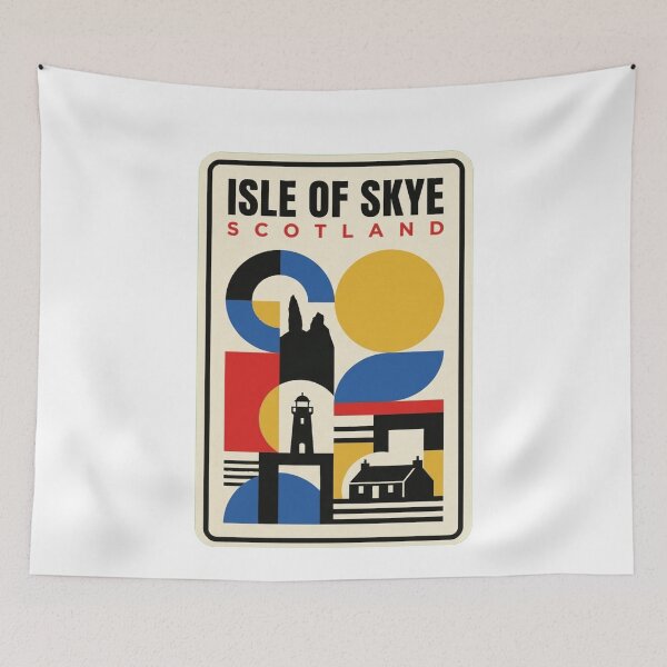 Item preview, Retro Isle Of Skye Bauhaus Geometric Skyline designed and sold by k3rstman1.