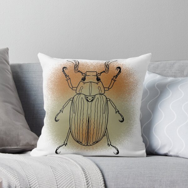Item preview, Striped June Bug Line-art (Green & Brown) designed and sold by Burnt_Pikachu.