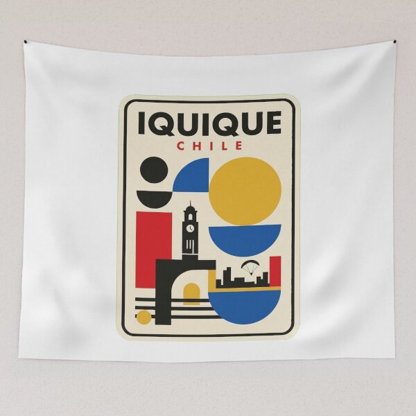 Item preview, Retro Iquique Bauhaus Geometric Skyline designed and sold by k3rstman1.