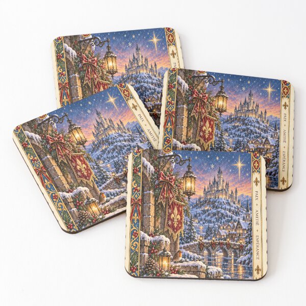 Item preview, Medieval landscape stamps designed and sold by PIERREetMAILLES.