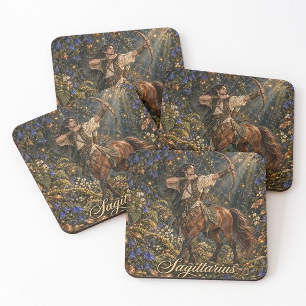 Item preview, Sagittarius Enchanted Zodiac Fantasy Art designed and sold by FairyArtCottage.