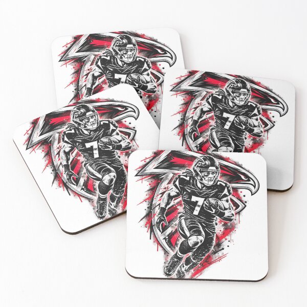 Artikelvorschau, Atlanta Bijan Robinson Running Back Nummer 7 Splatter Art entworfen und verkauft von Derekquie.