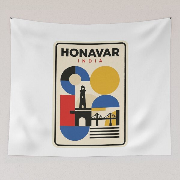 Item preview, Retro Honavar Bauhaus Geometric Skyline designed and sold by k3rstman1.