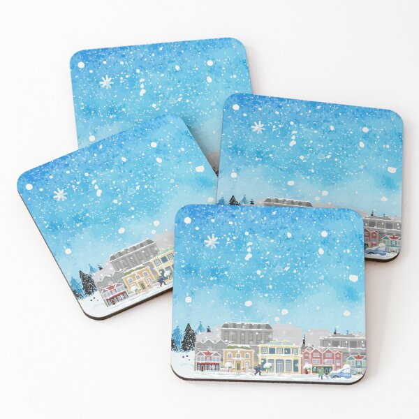 Item preview, Winter Snow storm in Town designed and sold by BigDaddysmerch.