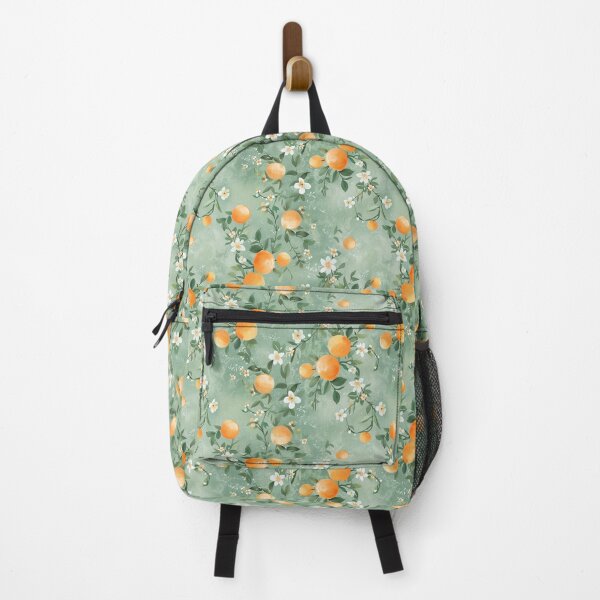 Item preview, Vintage Orange Blossom Floral Pattern – Citrus Botanical Sage Green Design designed and sold by AzsjaysStudio.