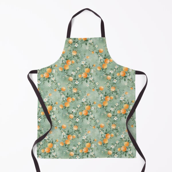 Item preview, Vintage Orange Blossom Floral Pattern – Citrus Botanical Sage Green Design designed and sold by AzsjaysStudio.