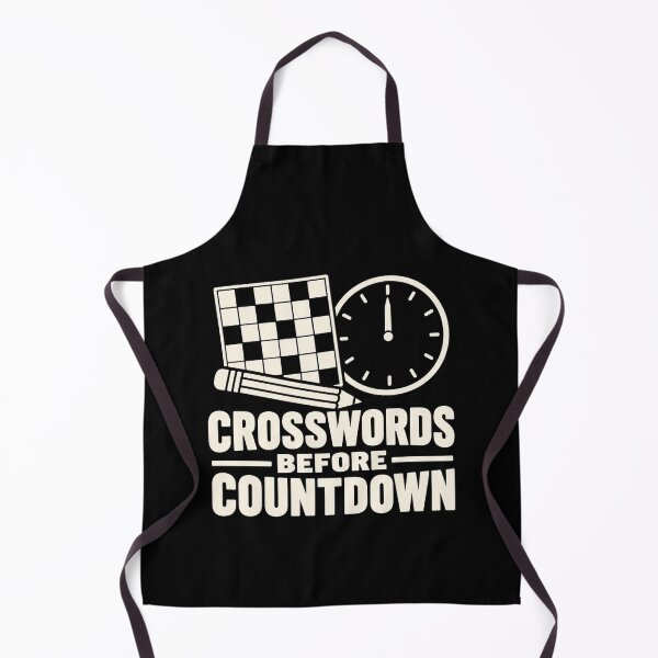 Item preview, Crosswords Before Countdown New Years Puzzle Humor designed and sold by DreamLayerStudio.