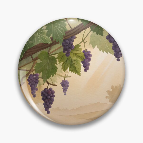 Item preview, Watercolor Purple Grapes on the Vine designed and sold by AlinaMel.