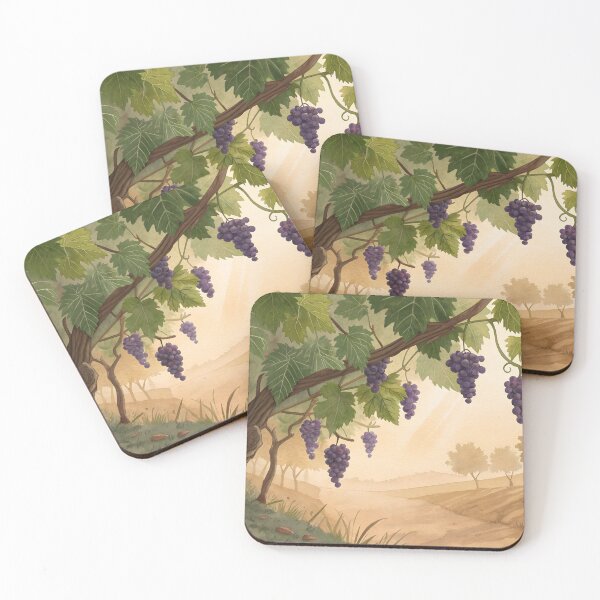 Item preview, Watercolor Purple Grapes on the Vine designed and sold by AlinaMel.
