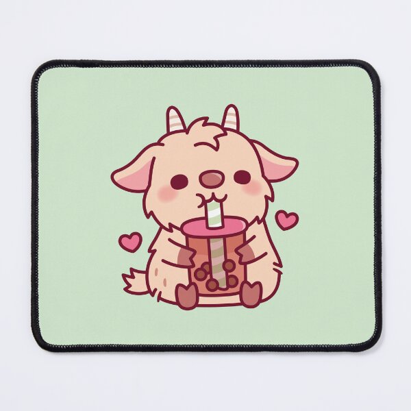 Item preview, Cute Goat Loves Boba Tea designed and sold by rustydoodle.