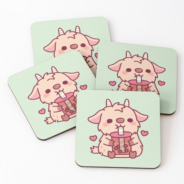 Item preview, Cute Goat Loves Boba Tea designed and sold by rustydoodle.