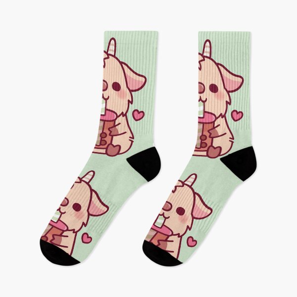 Item preview, Cute Goat Loves Boba Tea designed and sold by rustydoodle.