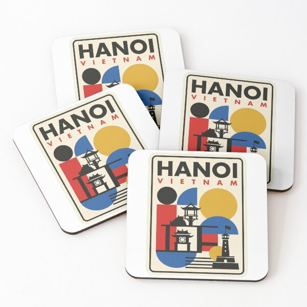 Item preview, Retro Hanoi Bauhaus Geometric Skyline designed and sold by k3rstman1.