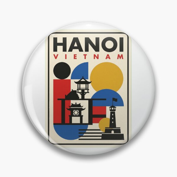 Item preview, Retro Hanoi Bauhaus Geometric Skyline designed and sold by k3rstman1.