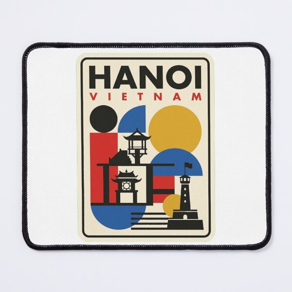 Item preview, Retro Hanoi Bauhaus Geometric Skyline designed and sold by k3rstman1.