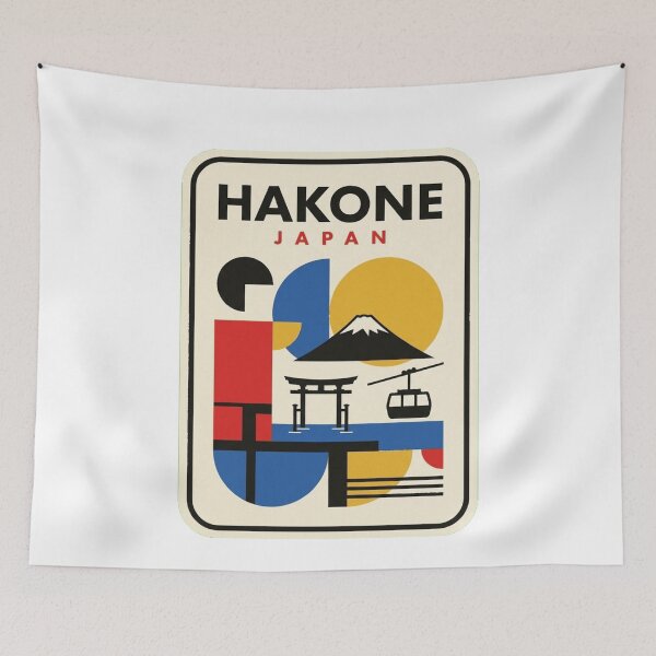 Item preview, Retro Hakone Bauhaus Geometric Skyline designed and sold by k3rstman1.