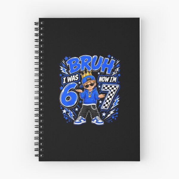 Item preview, Bruh I was 6 Now Im 7 Turning 7th Birthday Boy Kid six Seven  designed and sold by ObukiLantara.