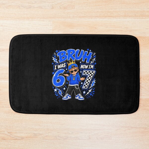 Item preview, Bruh I was 6 Now Im 7 Turning 7th Birthday Boy Kid six Seven  designed and sold by ObukiLantara.