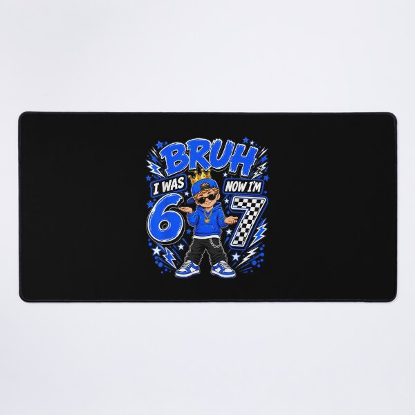 Item preview, Bruh I was 6 Now Im 7 Turning 7th Birthday Boy Kid six Seven designed and sold by ObukiLantara.