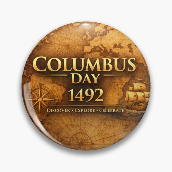Item preview, Vintage Columbus Day 1492 Map Graphic designed and sold by Nela-&-Lena.