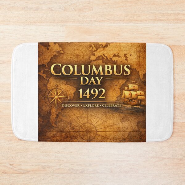 Item preview, Vintage Columbus Day 1492 Map Graphic designed and sold by Nela-&-Lena.