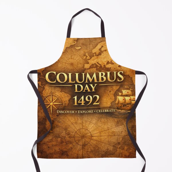 Item preview, Vintage Columbus Day 1492 Map Graphic designed and sold by Nela-&-Lena.