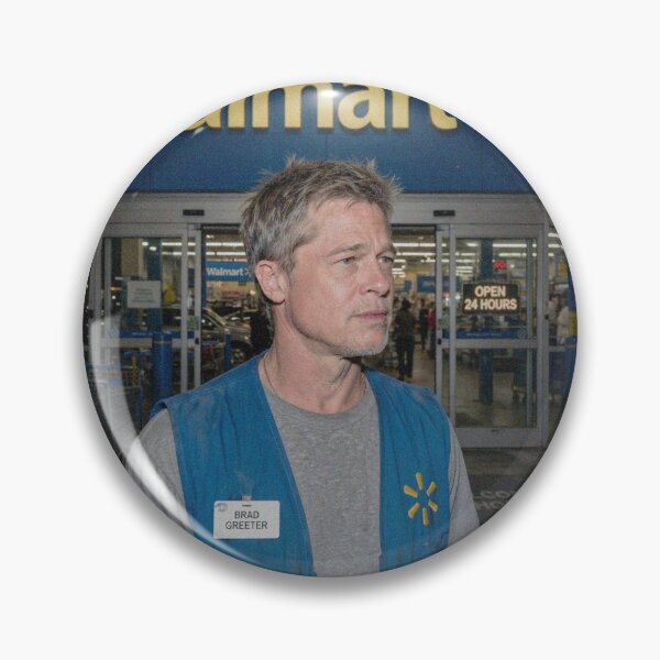 Item preview, Brad Pitt the Walmart Greeter designed and sold by Late Theory.