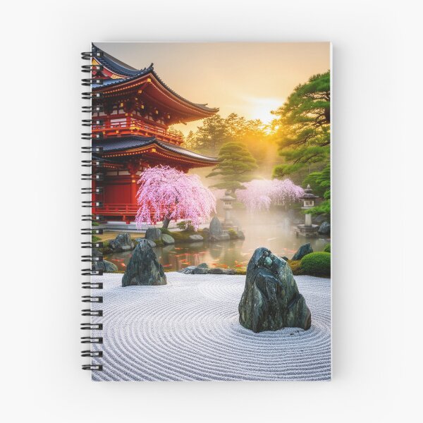 Item preview, Golden Serenity Garden | Temple at Dawn designed and sold by nhk999.