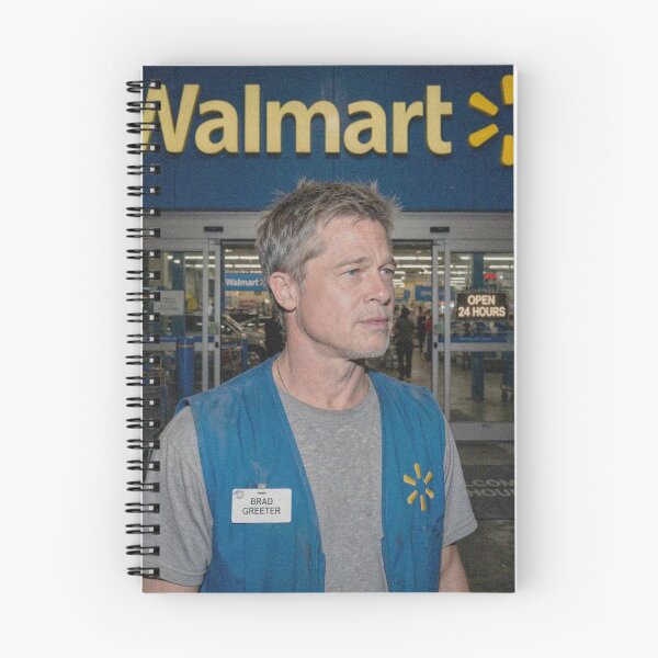 Item preview, Brad Pitt the Walmart Greeter designed and sold by Late Theory.