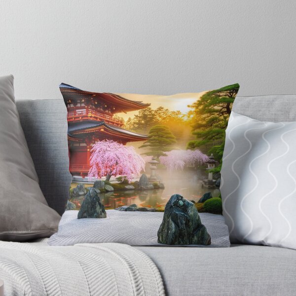 Item preview, Golden Serenity Garden | Temple at Dawn designed and sold by nhk999.