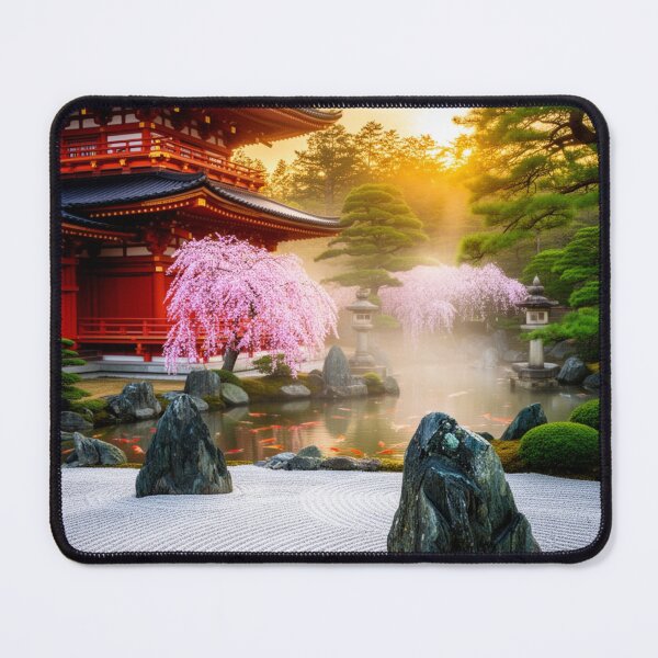 Item preview, Golden Serenity Garden | Temple at Dawn designed and sold by nhk999.