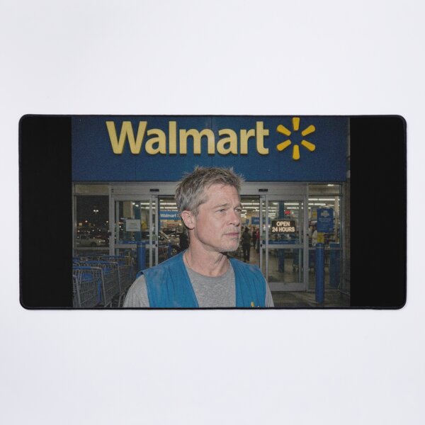 Item preview, Brad Pitt the Walmart Greeter designed and sold by Late Theory.