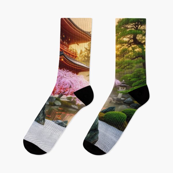 Item preview, Golden Serenity Garden | Temple at Dawn designed and sold by nhk999.